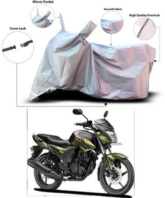 ANTHUB Waterproof Two Wheeler Cover for Yamaha(SZ-RR, Silver)