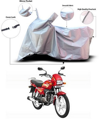 ANTHUB Waterproof Two Wheeler Cover for Hero(Splendor Plus, Silver)
