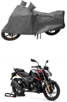 carbox Two Wheeler Cover for TVS(Apache RTR 160, Grey)