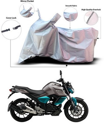 ANTHUB Waterproof Two Wheeler Cover for Yamaha(FZ S V3.0 FI, Silver)