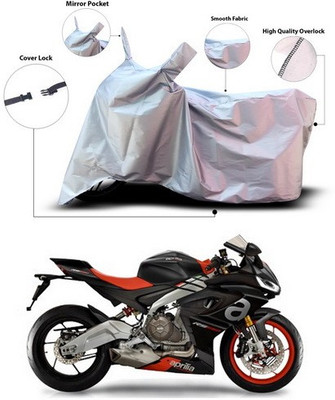 ANTHUB Waterproof Two Wheeler Cover for Aprilia(Silver)