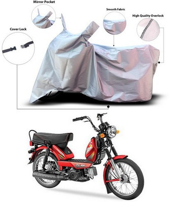 ANTHUB Waterproof Two Wheeler Cover for TVS(Heavy Duty Super XL, Silver)