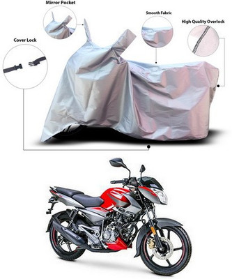 ANTHUB Waterproof Two Wheeler Cover for Bajaj(Pulsar 160 NS DTS-i, Silver)