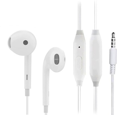 Alafi 12 Wired Headset(White, In the Ear)