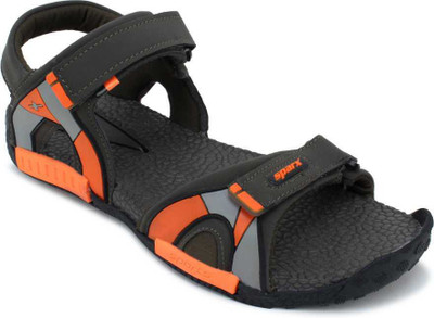 Sparx SS 482 Men Casual(Black, Orange , 6)