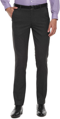LOUIS PHILIPPE Slim Fit Men Grey Trousers