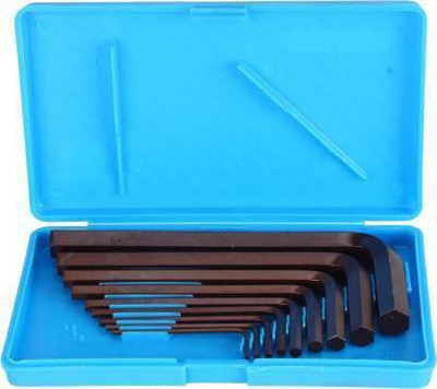 DHATRI TOOLS 9 Pieces Hex Allen Key Wrench L Shape Repair Tool Set Allen Key Set Allen Key Set