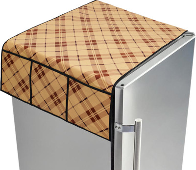 LITHARA Refrigerator  Cover(Width: 101.6 cm, Beige)