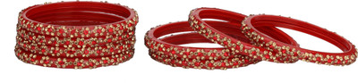 Somil Glass Beads, Crystal Bangle(Pack of 8)