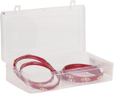 AFAST Glass Beads, Crystal Enamel Bangle Set(Pack of 4)