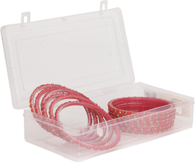 1st Time Stone Beads, Crystal Enamel Bangle Set(Pack of 12)