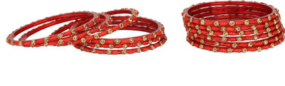 Somil Glass Beads, Crystal Bangle Set(Pack of 20)