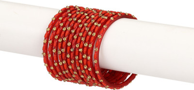 1st Time Glass Beads, Crystal Enamel Bangle Set(Pack of 12)