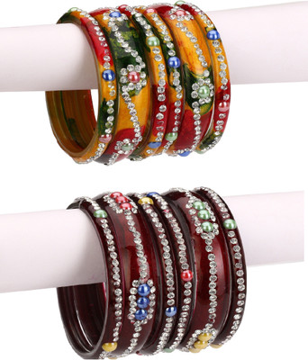 1st Time Stone Bangle Set(Pack of 12)