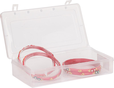 AFAST Glass Beads, Crystal Enamel Bangle Set(Pack of 4)