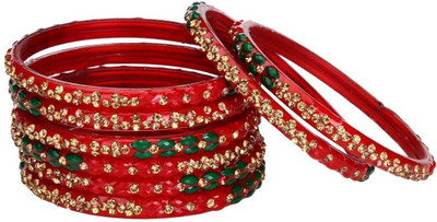 1st Time Glass Bangle Set(Pack of 8)