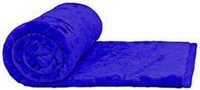 AUBORON Damask Double Mink Blanket for  Heavy Winter(Microfiber, Blue)
