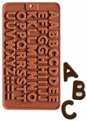 CELESTIAL INTERNATIONAL Chocolate silicon mould with ABCD alphabet pattern, Mini Baking Molds, Non Stick Hard Gummy Candy, BPA Free Candy Making Mold,Cake Decoration craft Chocolate Mould(Pack of 1)