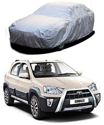 Z Tech Car Cover For Toyota Etios Cross (Without Mirror Pockets)(Silver)