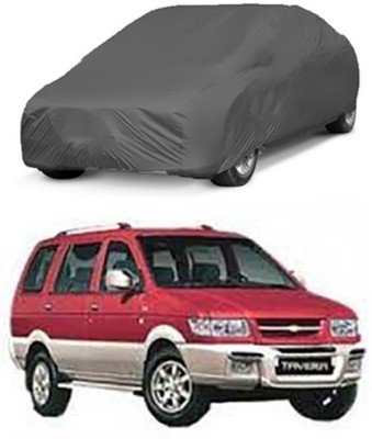 Z Tech Car Cover For Chevrolet Tavera (Without Mirror Pockets)(Grey)