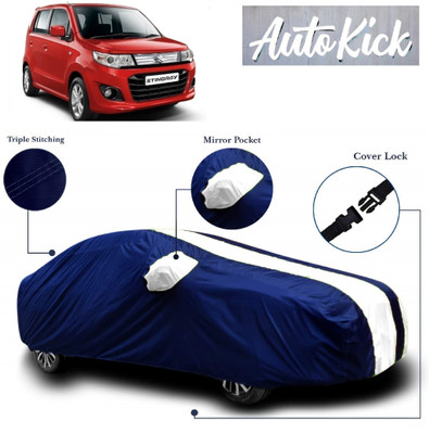 AutoKick Car Cover For Maruti Suzuki WagonR Stingray (With Mirror Pockets)(Multicolor)