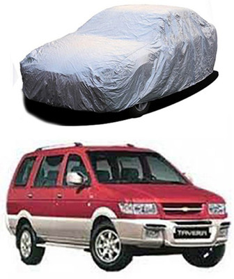 Z Tech Car Cover For Chevrolet Tavera (Without Mirror Pockets)(Silver)