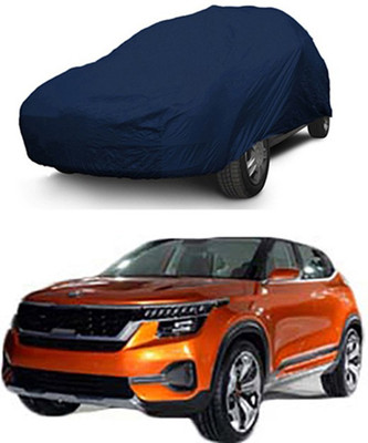 Z Tech Car Cover For Kia Universal For Car (Without Mirror Pockets)(Blue)