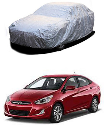 Z Tech Car Cover For Hyundai Accent (Without Mirror Pockets)(Silver)