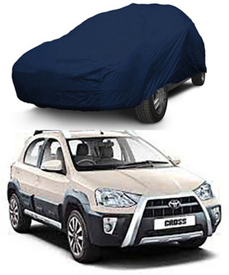 Z Tech Car Cover For Toyota Etios Cross (Without Mirror Pockets)(Blue)