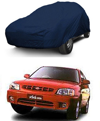 Z Tech Car Cover For Hyundai Accent Viva (Without Mirror Pockets)(Blue)