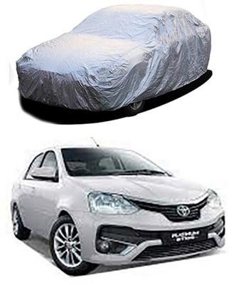 Z Tech Car Cover For Toyota Etios (Without Mirror Pockets)(Silver)