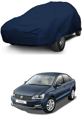 Z Tech Car Cover For Volkswagen Universal For Car (Without Mirror Pockets)(Blue)
