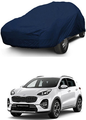 Z Tech Car Cover For Kia Universal For Car (Without Mirror Pockets)(Blue)