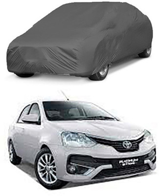 Z Tech Car Cover For Toyota Etios (Without Mirror Pockets)(Grey)