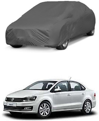 Z Tech Car Cover For Volkswagen Vento (Without Mirror Pockets)(Grey)
