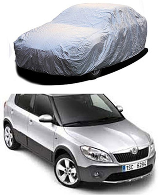 Z Tech Car Cover For Skoda Fabia Scout (Without Mirror Pockets)(Silver)