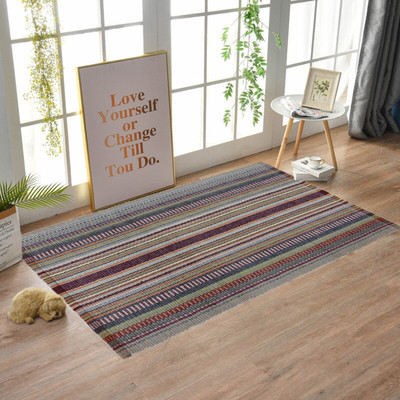 MDZ Multicolor Cotton Dhurrie(2 ft,  X 3 ft, Rectangle)