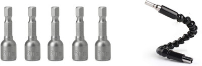 RDX 5Pcs Magnetic Nut Driver Set 8mm Socket Adapter Hex Drill Bit power For Drills,Screw Guns,Magnetic Drivers Flexible Shaft Batch Head Drill Connection Shaft High Torque Soft Shaft Electric Screw Flexible Shaft UF-83024 RDX 5Pcs Magnetic Nut Driver Set 8mm Socket Adapter Hex Drill Bit power For Drills,Screw Guns,Magnetic Drivers Flexible Shaft Batch Head Drill Connection Shaft High Torque Soft Shaft Electric Screw Flexible Shaft UF-83024