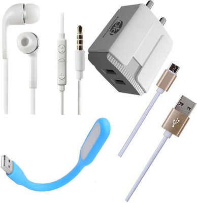 OTD Wall Charger Accessory Combo for SSKY Y777 Fire, SSKY Y888, SSKY Y999 Reno, STK Stk Ace Plus(White, Gold)