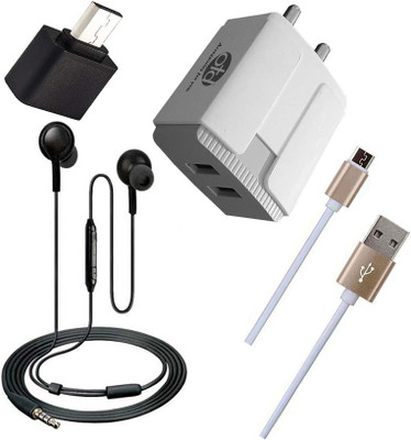 OTD Wall Charger Accessory Combo for SSKY Y777 Fire, SSKY Y888, SSKY Y999 Reno, STK Stk Ace Plus(White, Gold)
