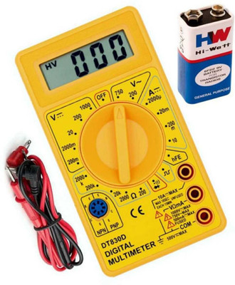 KINOM dt830d Digital Multimeter (Yellow 6000 Counts) Digital Multimeter(Yellow 6000 Counts)