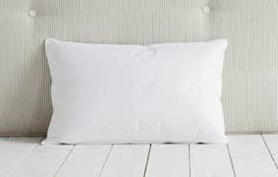 VJSTAR Polyester Fibre Solid Sleeping Pillow Pack of 1(White)