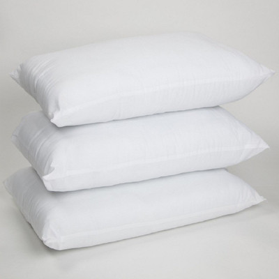VJSTAR Polyester Fibre Solid Sleeping Pillow Pack of 1(White)