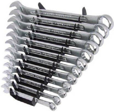 Getsocio ST-53 DOUBLE-SIDED COMBINATION WRENCH & SPANNER HAND TOOLS SET Double Sided Open End Wrench(Pack of 12)