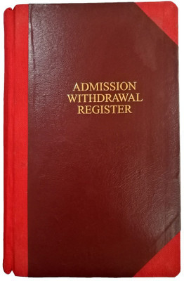 LRS Student Admission Register for School/ College- 100 Pages - 18 Entries Per Page Admission Record Register 0-Part Admission Record Register(100 Sets)