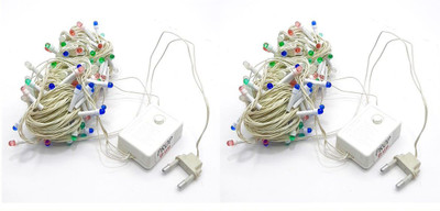 Prop It Up 100 LEDs 15.24 m Multicolor Color Changing String Rice Lights(Pack of 2)