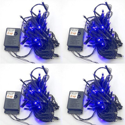 Prop It Up 70 LEDs 12.19 m Blue Flickering String Rice Lights(Pack of 4)