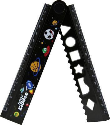 smily kiddos Fold Up Ruler pack of 5 Ruler(Set of 5, Black)