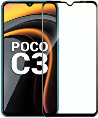 ISAAK Edge To Edge Tempered Glass for Poco C3(Pack of 1)