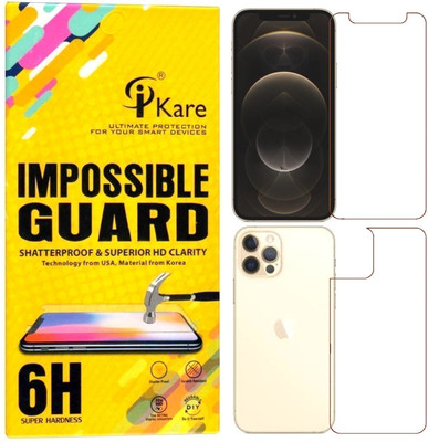 iKare Front and Back Screen Guard for Apple iPhone 12 Pro(Pack of 2)